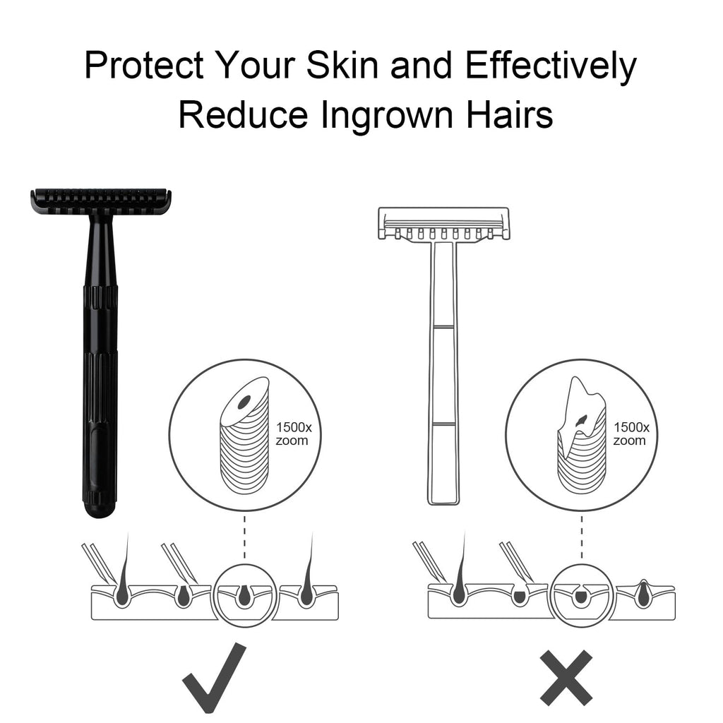 Double Edge Safety Razor, Single Blade Razors for Men and Women