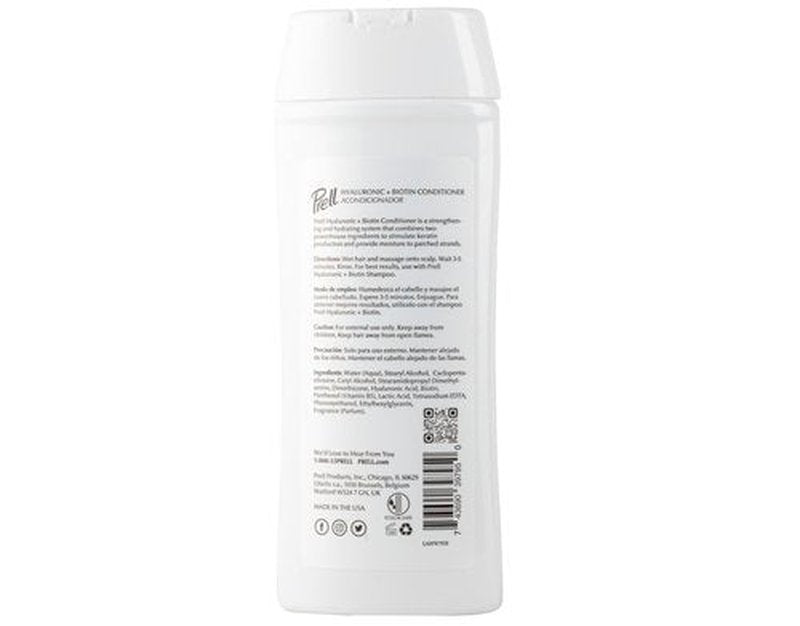Prell Hyaluronic + Biotin Moisturizes & Strengthens Shampoo & Conditioner for All Hair Types 13.5 fl.oz