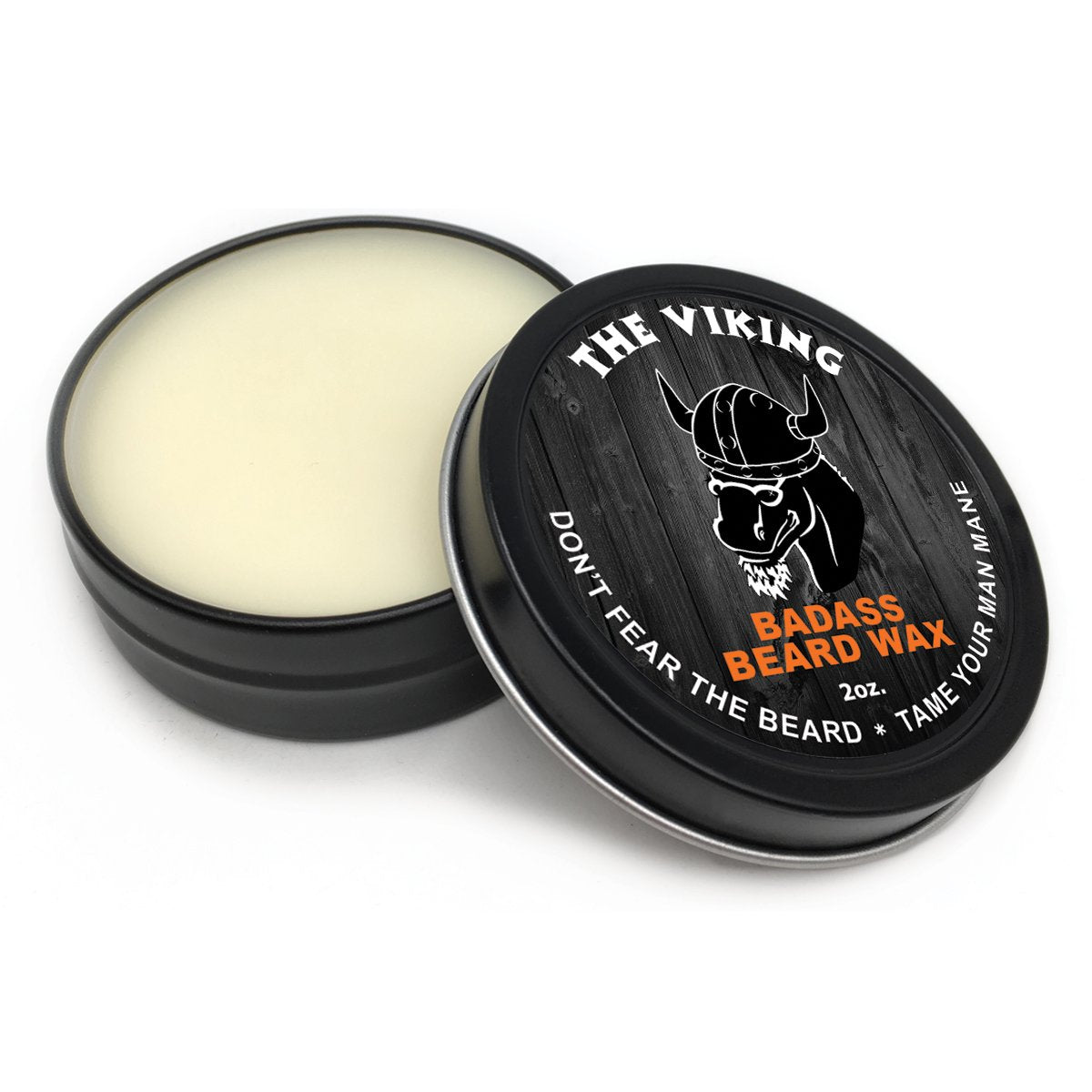 Badass Beard Care Beard Wax For Men - The Viking, 2 oz - Softens Beard Hair, Leaves Your Beard Looking and Feeling More Dense