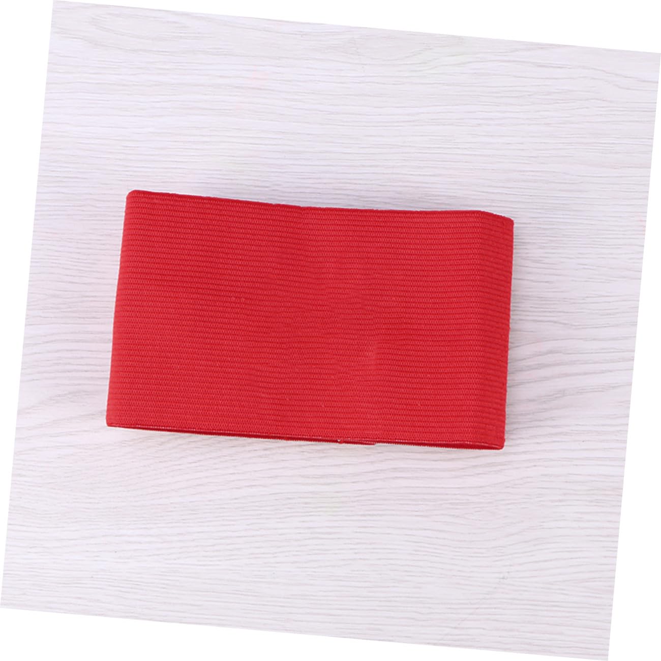 Ciieeo 2Pcs Adjustable Soccer Captain Armband - Bright Red Nylon Band for Football Rugby Basketball - Suitable for All Ages Perfect for Training and Matches