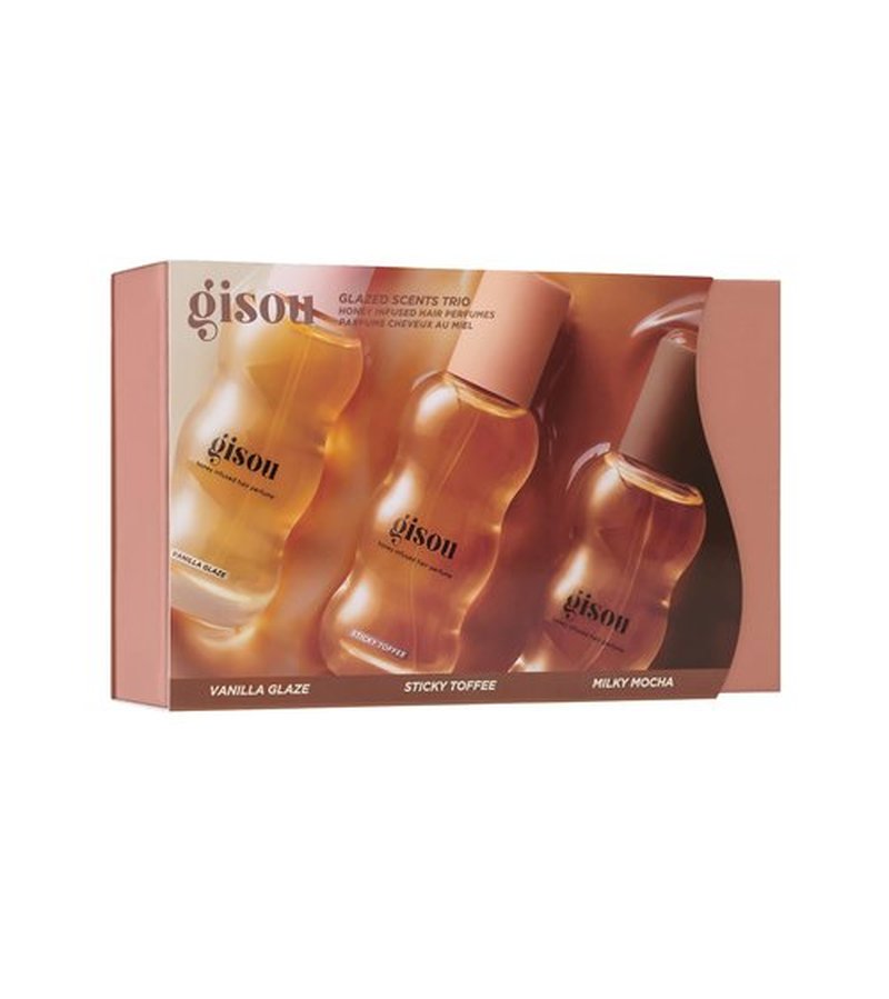 Gisou Hair Perfume Mini Variety Packs (0.5 Fl Oz, Glaze Scents Trio)