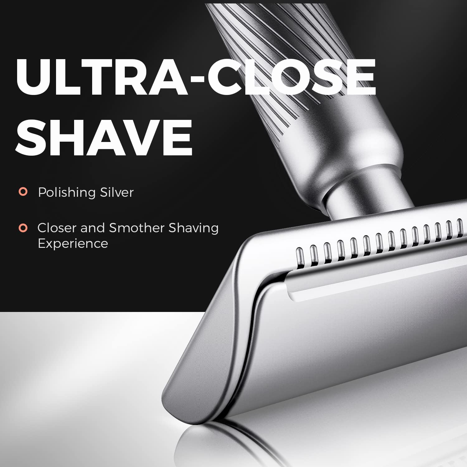 Double Edge Safety Razor, Metal Razor Includes 10 Double Edge Blades