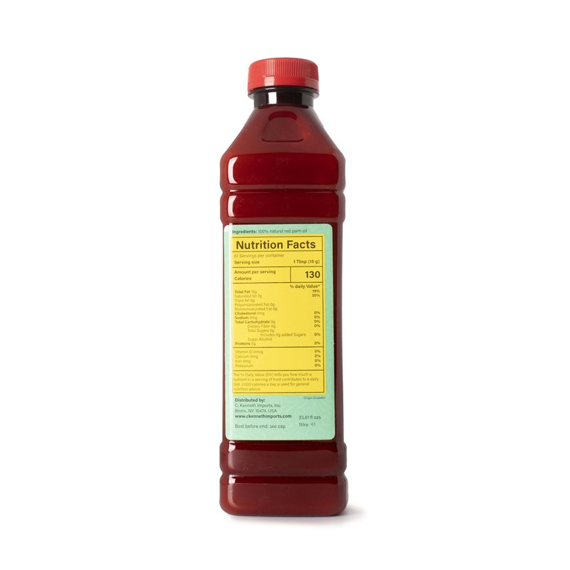 Ghana Heritage 100% Red Palm Oil 16.9 Fl Oz – Pure Red Palm Oil for Cooking – Natural African Palm Fruit Oil, Authentic Pure Red Oil for Stews, Sauces, and More, 500 ml Bottle