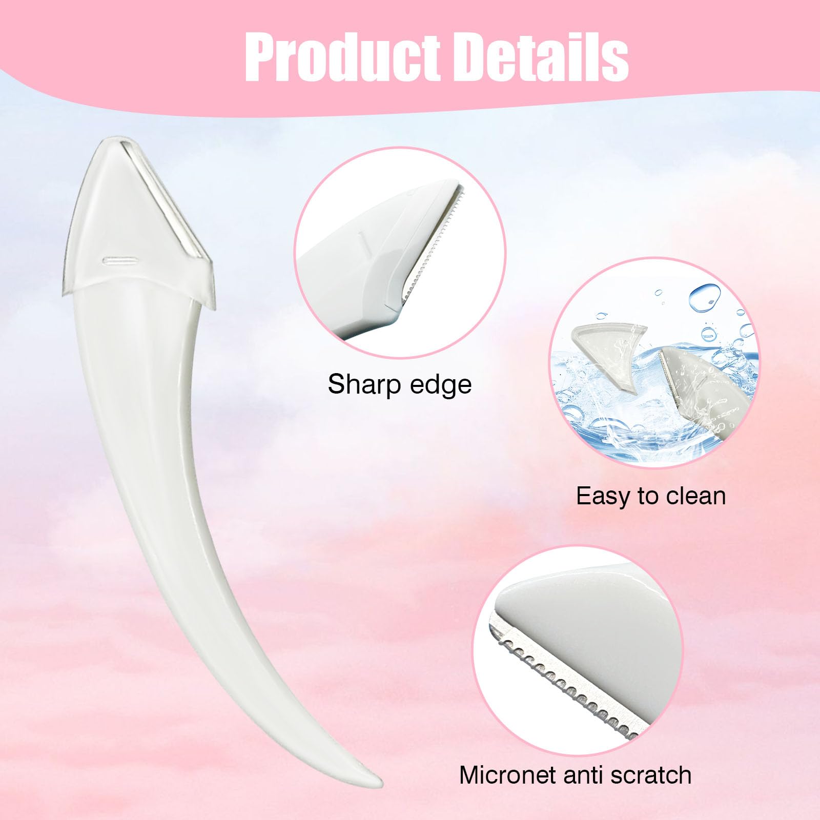 9Pcs Eyebrow Trimmer Kit,Eyebrow Scissors with Comb,Brow Shaping Tool and Groom Brush,Curved Eyebrow Razor Lash Comb Cosmetic Brush