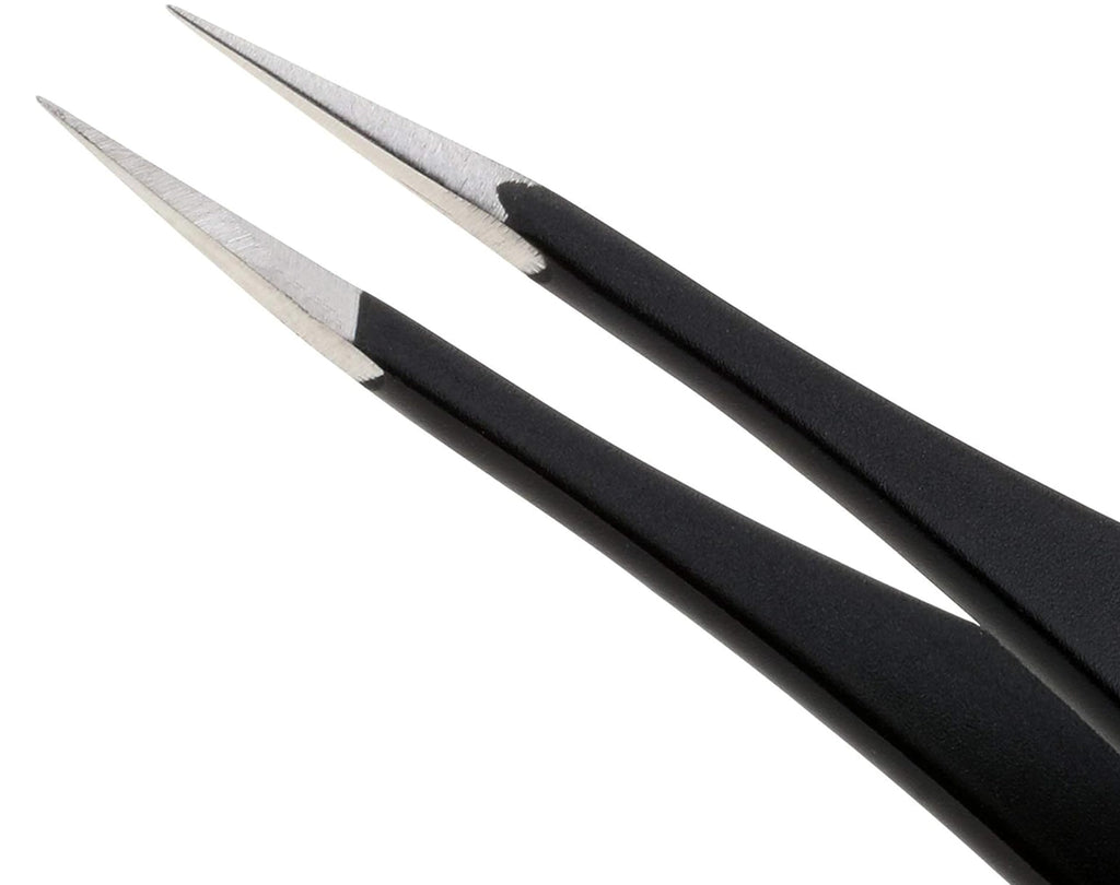 Pointed Tweezers | High Carbon Stainless Steel Ingrown Hair Tweezers | Needle Nose Tweezers Precision Perfectly Aligned & Hand Filed Splinter Tweezers