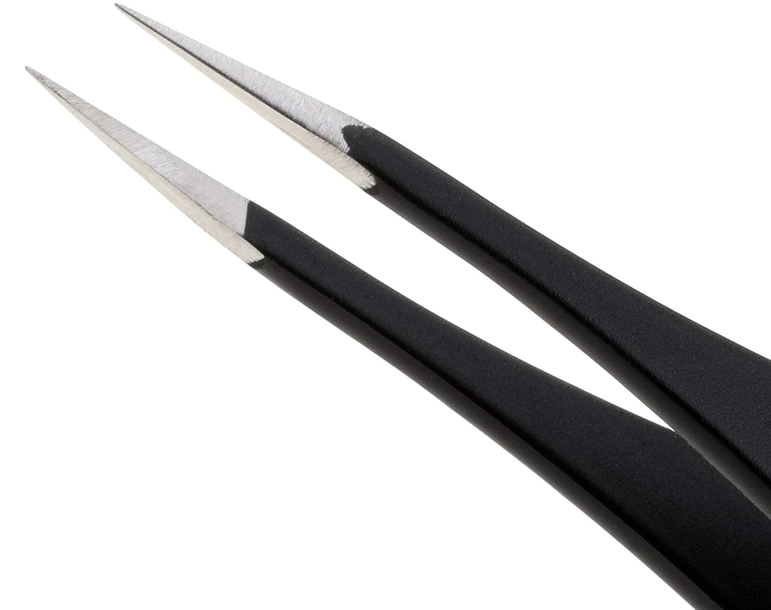 Pointed Tweezers | High Carbon Stainless Steel Ingrown Hair Tweezers | Needle Nose Tweezers Precision Perfectly Aligned & Hand Filed Splinter Tweezers
