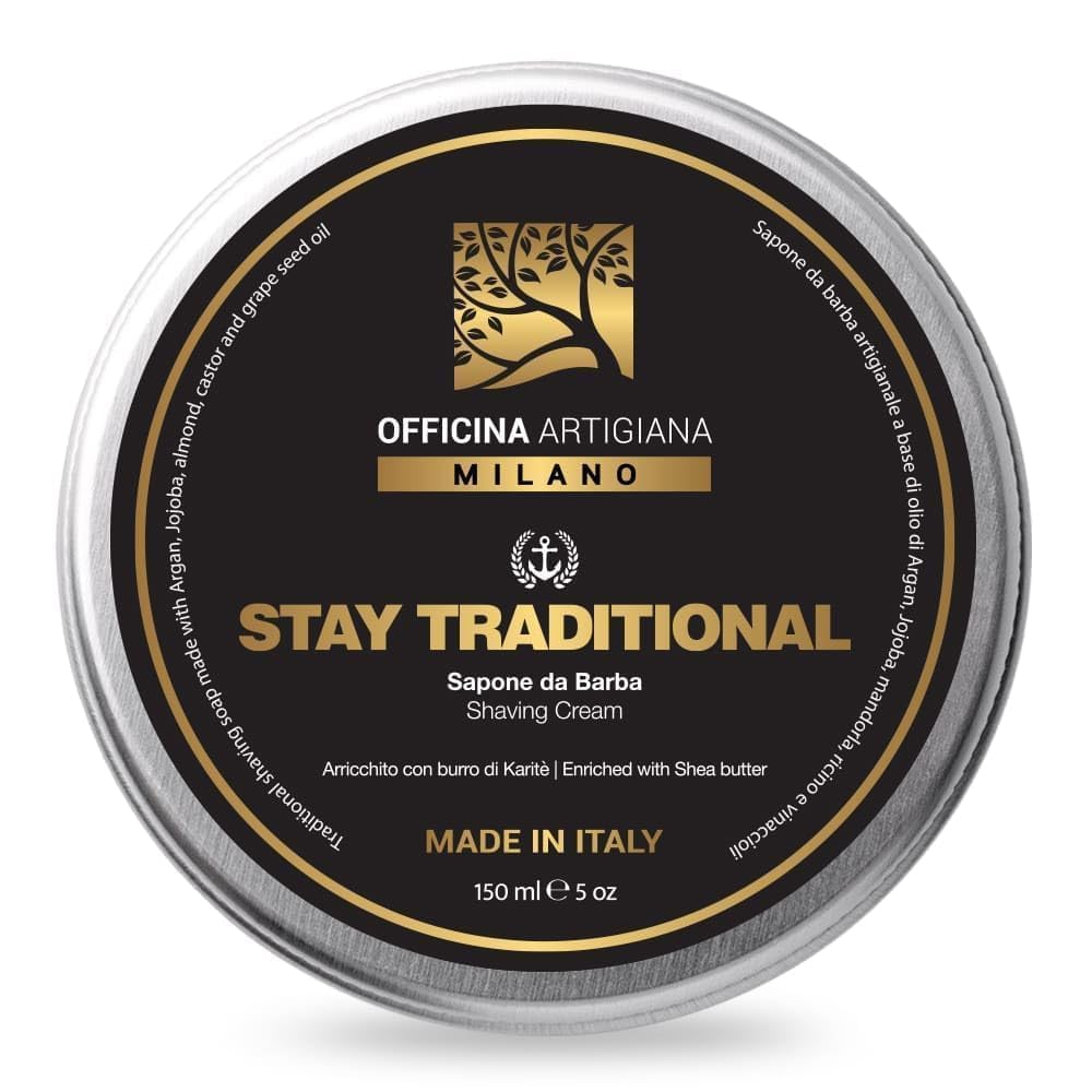 Officina Artigiana Stay Shaving Soap, Made in Italy, 150 ml