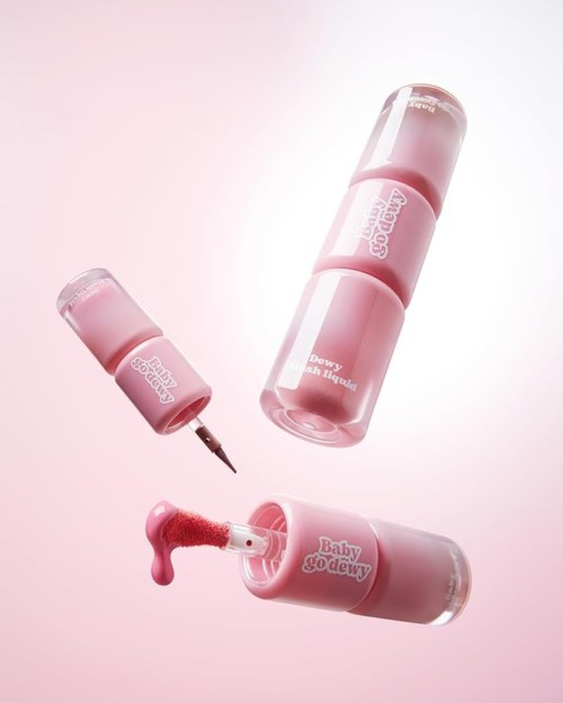 Baby Go Dewy Liquid Blush & Freckle Pen - Buildable, Waterproof Formula for Natural Rosy Flush (Rosydew)