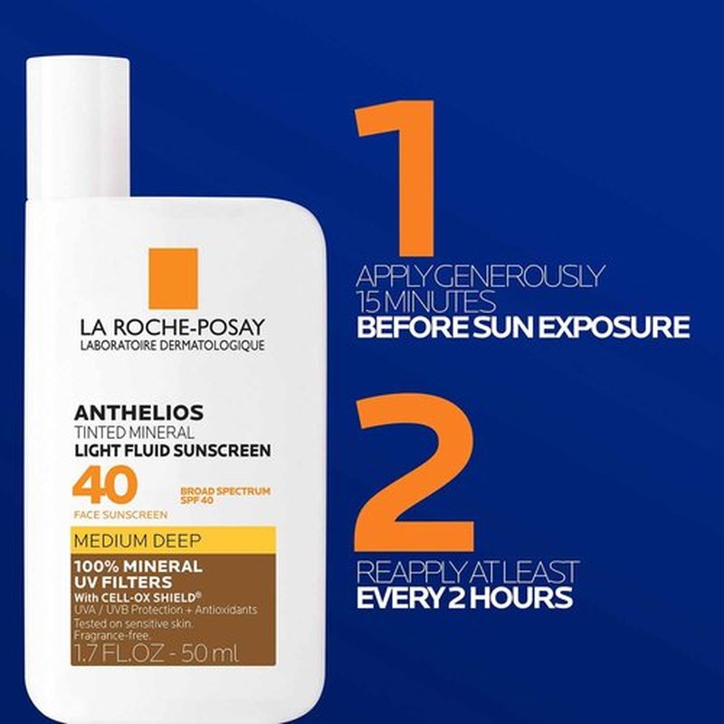 La Roche-Posay Anthelios Sunscreen SPF 40 - Ultra-Light, Oil-Free Face Sunscreen with Matte Finish