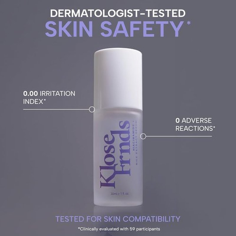 Niacinamide & Rice Extract Facial Serum - Hydrating Glow Serum with Hyaluronic Acid & Centella - 1 fl oz