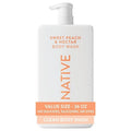 Native Body Wash - Sweet Peach & Nectar | Sulfate-Free & Gentle for All Skin Types - 36 oz Pump Bottle