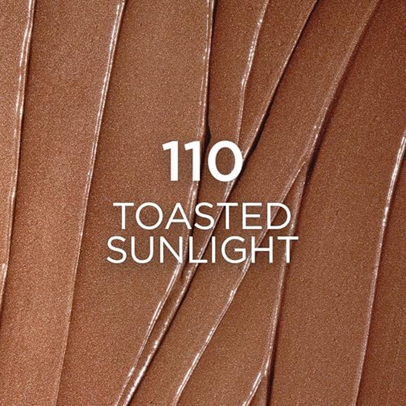 L'Oreal Paris Lumi Bronze Le Stick Soleil Bronzer Stick, Cream-To-Powder Bronzer For A Sunkissed Face Makeup Glow, 110 Toasted Sunlight
