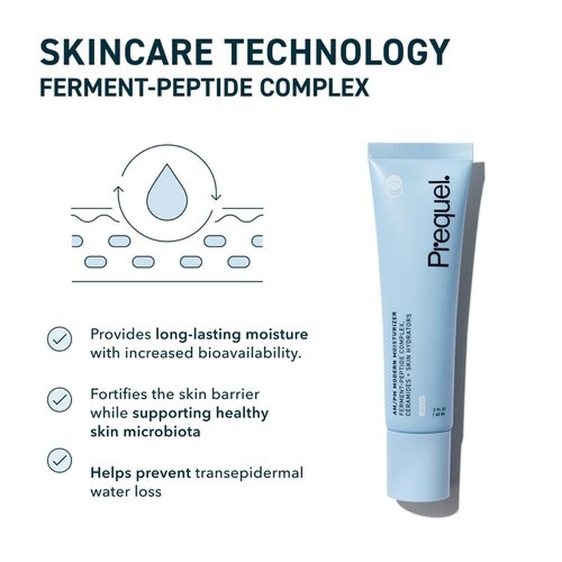 Prequel Skin AM/PM Modern Moisturizer - Hydrating Face Cream with Peptides & Ceramides for All Skin Types