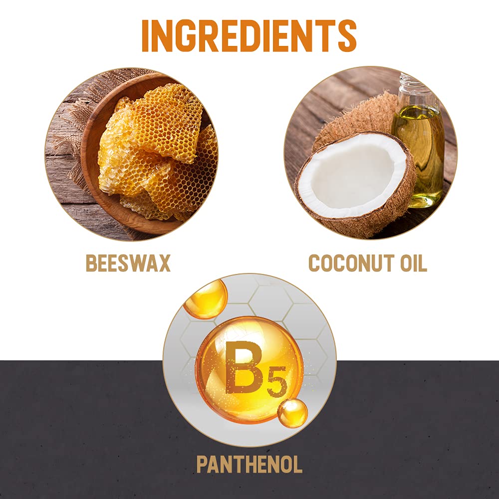 Woody's 2-in-1 Beard Balm for Men - Natural Beeswax Beard Softener & Styling Wax, 2 oz