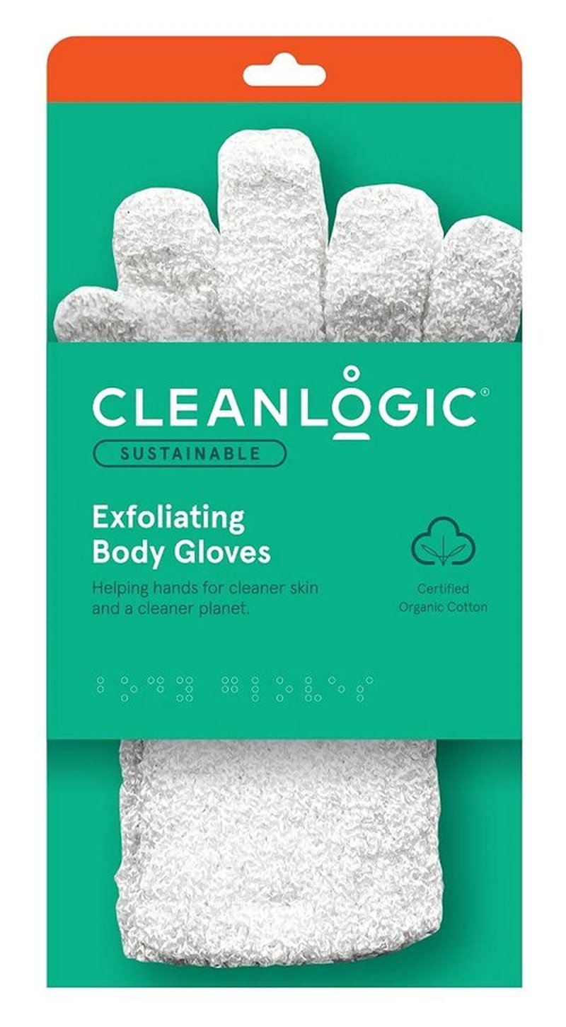 Cleanlogic - Bath Gloves Exfoliating - 2 CT