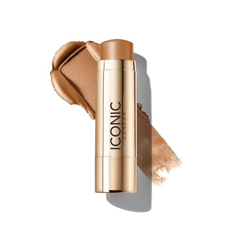 ICONIC LONDON Shape and Shade Sculpting Stick | Mega-Blurring Creamy Sculpting Stick, Seamless Apllication for Silky Finish, Cruelty Free, Vegan Makeup, 0.21 oz. (Curve- Light/Med)