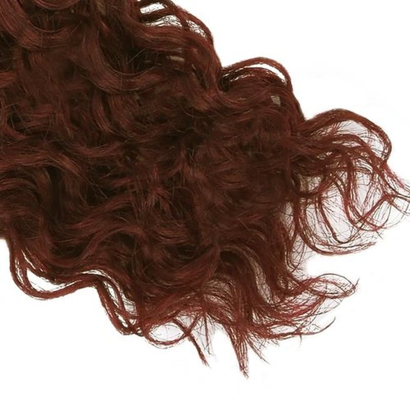 Dark Brown Human Hair Bundles Auburn Brown Bundle #33 Kinky Curly Human Hair 12 14 16 Inch Brazilian Remy Hair Double Weft Reddish Brown Curly Wave Human Hair