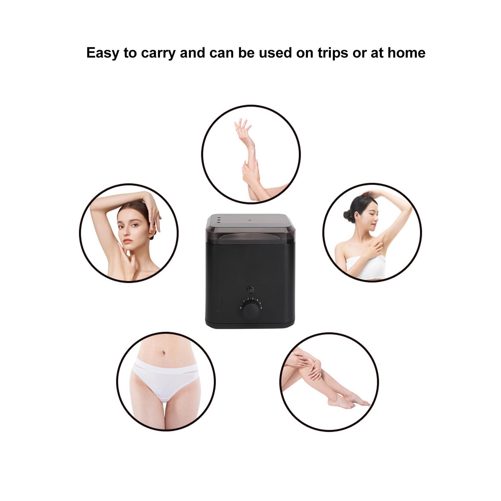 Professional Wax Warmer for Hair Removal 14oz Electric Wax Melter Machine with Transparent Lid for Salon and Home Use