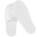 Maeline 12 Pairs Spa Slippers, Open Toe, Breathable, Non-Slip, Disposable Slippers for Guests, Family, House, Indoor, Hotel, Retreat, Salon, Wedding, Travel for Women & Men, White