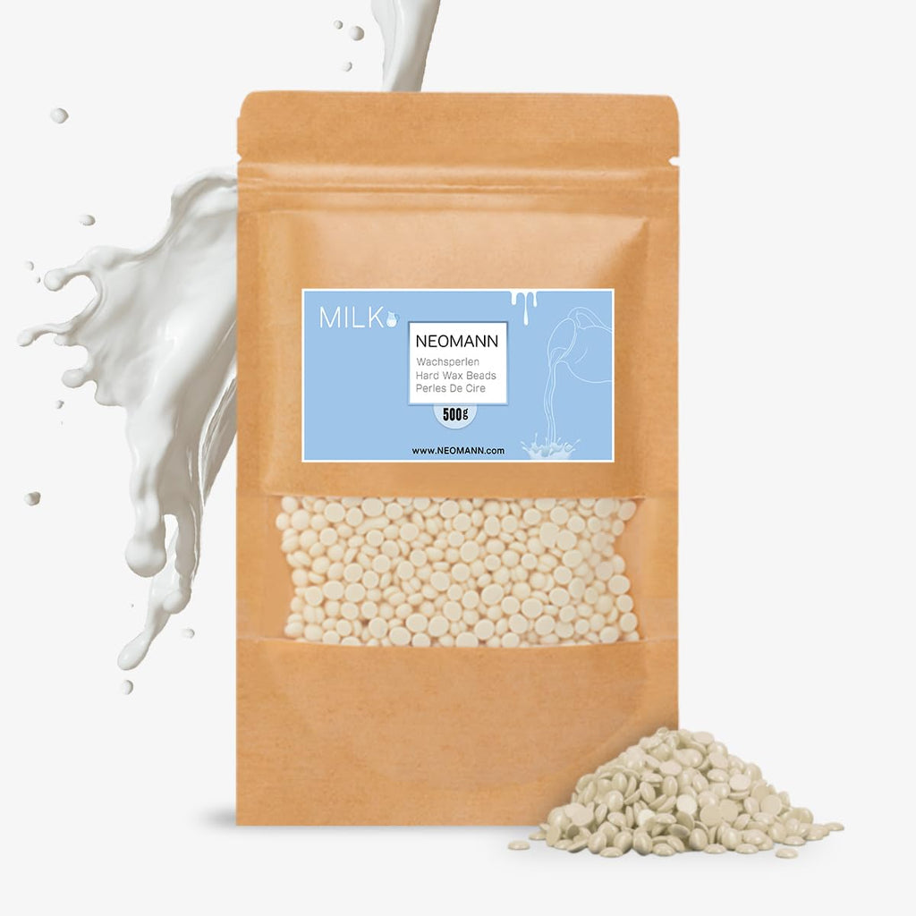 NEOMANN waxing beads for hair removal 500g | 1.1lb - Hard wax for painless hair removal - for all wax warmers and whole body, face, bikini area.