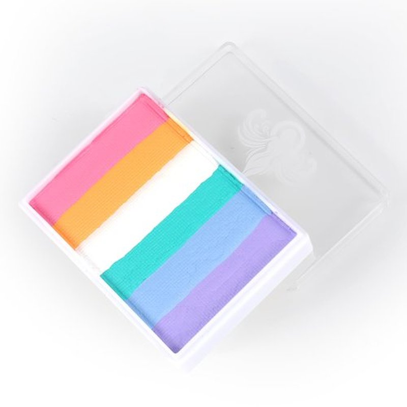 Anka Bella Professional Water Activated Rainbow Cake Face Paint（Pink Yellow）50gm,Hypoallergenic, Non-Toxic,Face Body Painting Makeup
