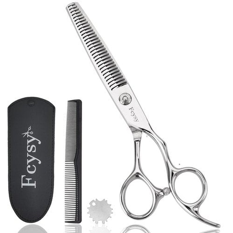Thinning Shears for Hair Cutting, Fcysy Professional 6 in Seamless Hair Thinning Scissors, Barber Texturizing Shears Blending Scissors for Trimming Hair with 10–15% Thinning Rate