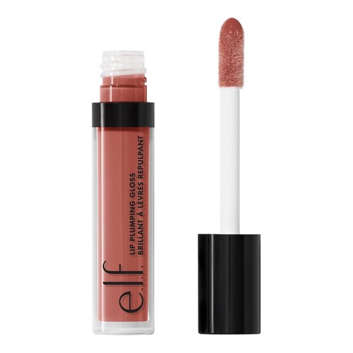 e.l.f. Lip Plumping Gloss - High-Shine Hydration for Fuller Lips | Mocha Twist, 0.1 Fl Oz