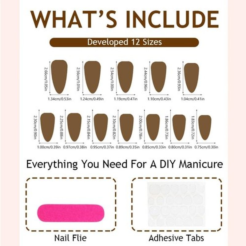 octoswave Medium Press on Nails Coffin Fake Nails 3D Pearl Artificial Nail Sparkly Embossed Stick on Nail for Women 24pcs