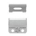 GAMMA+ Replacement Fixed Stainless Steel Faper Hair Clipper Blade with Moving Stainless Steel Slim Deep Tooth Cutter Set