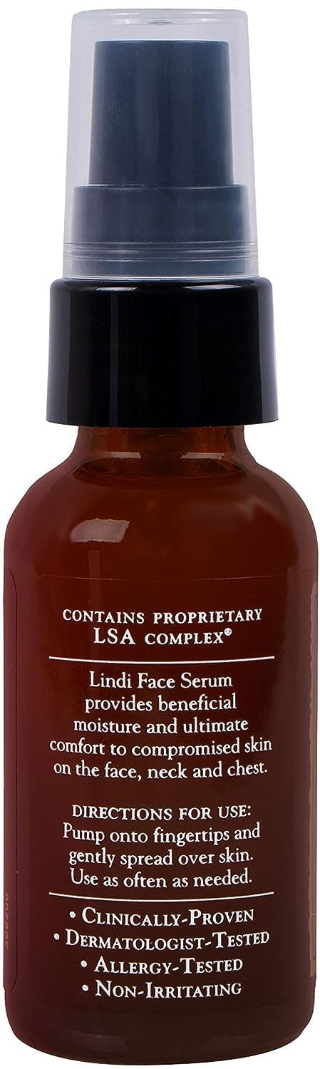 LINDI SKIN Lavender Face Serum - Ultimate Moisture and Comfort To Restore Your Skin Immediately - Reduce Facial Rash, Redness, and Itching - Relieves Uncomfortable Effects of Chemo Rash(1 fl oz)