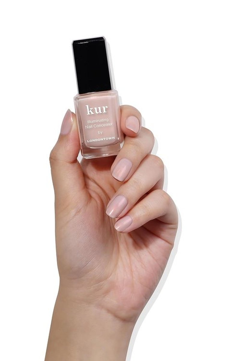 LONDONTOWN Nail Concealer & Gel Genius Top Coat Duo - Brighten & Illuminate Nails | 2-Piece Set, 0.4 Fl Oz
