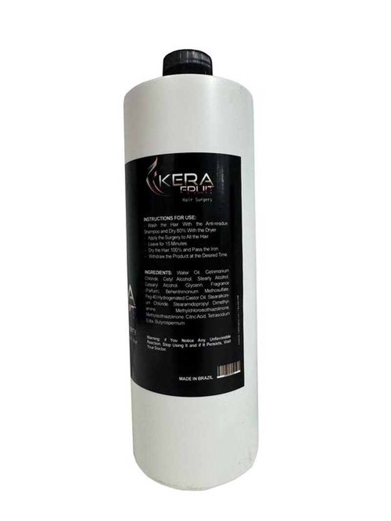 Kera Fruit Keratin Treatment 32oz (900ml) - Professional Hair Surgery for Extreme Straightening & Frizz Control - Salon-Quality Smoothing System for Damaged & Rebellious Hair keratina De chocolate