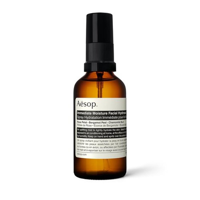 Aesop Immediate Moisture Facial Hydrosol - Hydrating Face Mist with Rose Petal & Bergamot | Vegan & Cruelty-Free | 50 mL/1.7 oz