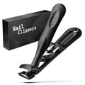 FERYES Professional Angled Toenail Clippers for Thick Toenails & Seniors - Extra-Long Ergonomic Handle, Superior Cutting Power, Wide Grip