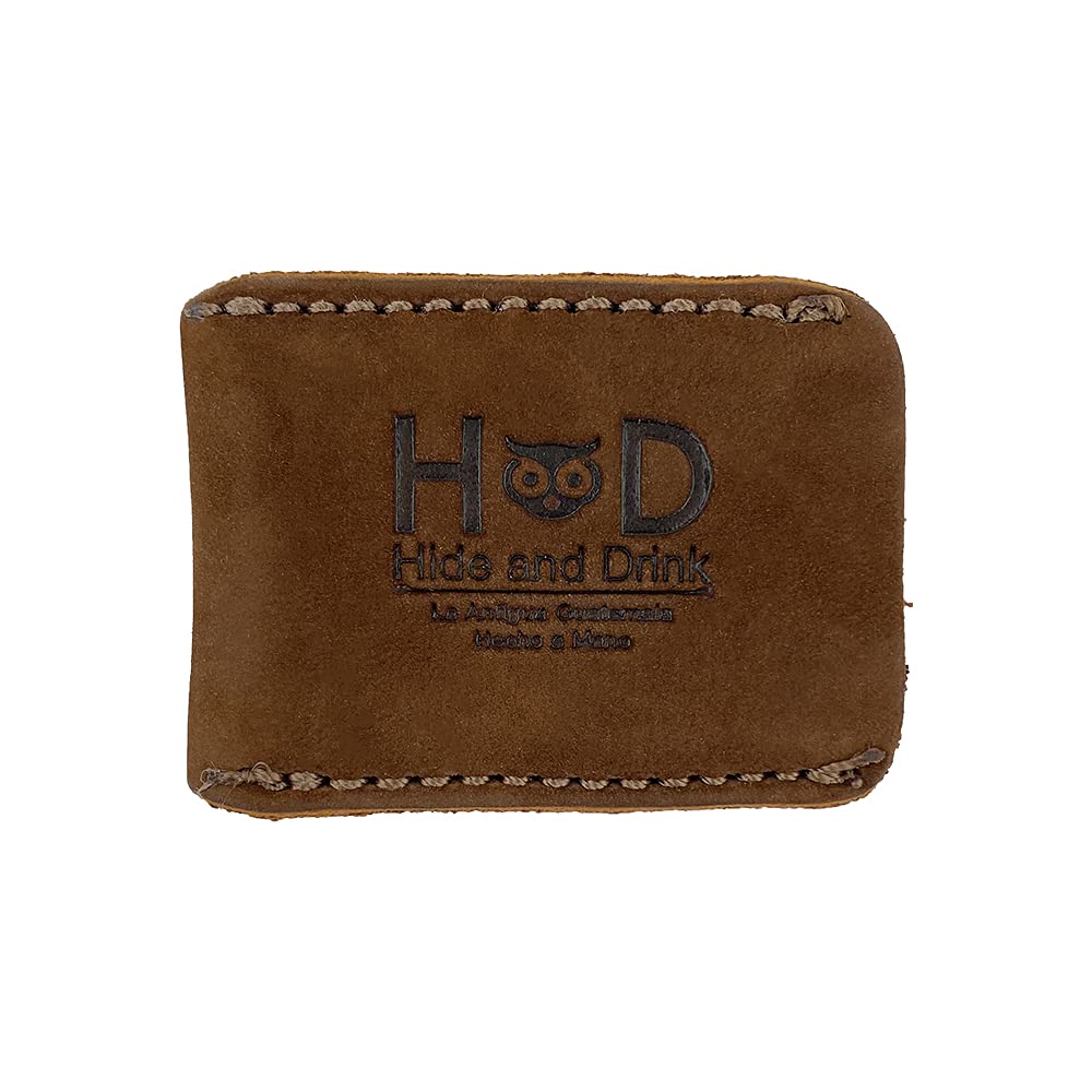 Hide & Drink, Leather Double Edge Safety Razor Head Protective Sheath, Shaving Travel Cover Handmade (Swayze Suede)