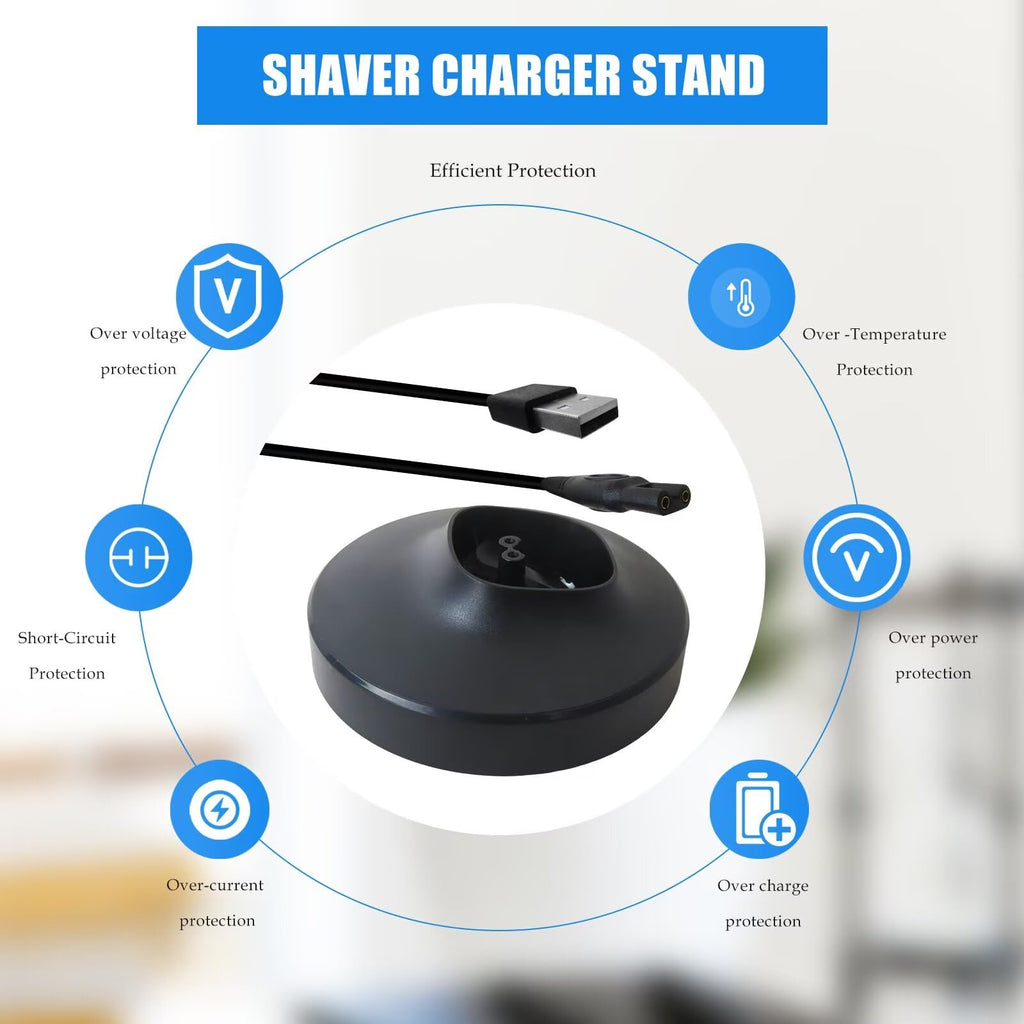 MUNTICO Upgraded Shaving Charger Stand Charging Cradle Dock Compatible with P-hilips Norelco Electric Shaver S7887/82 S5880/81 S5884/82 S5887/83 S7885/85 S7886/84 S7889/91