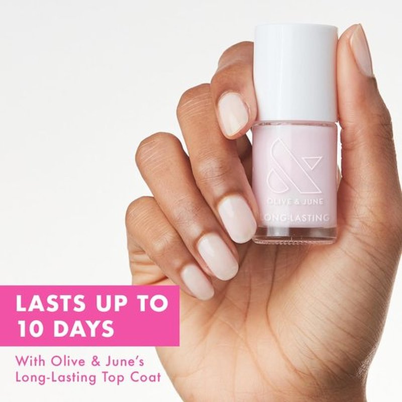 Olive & June Long Lasting Nail Polish - Strawberry Scone | Gel-Like Finish | 10-Day Wear | Vegan & Cruelty-Free