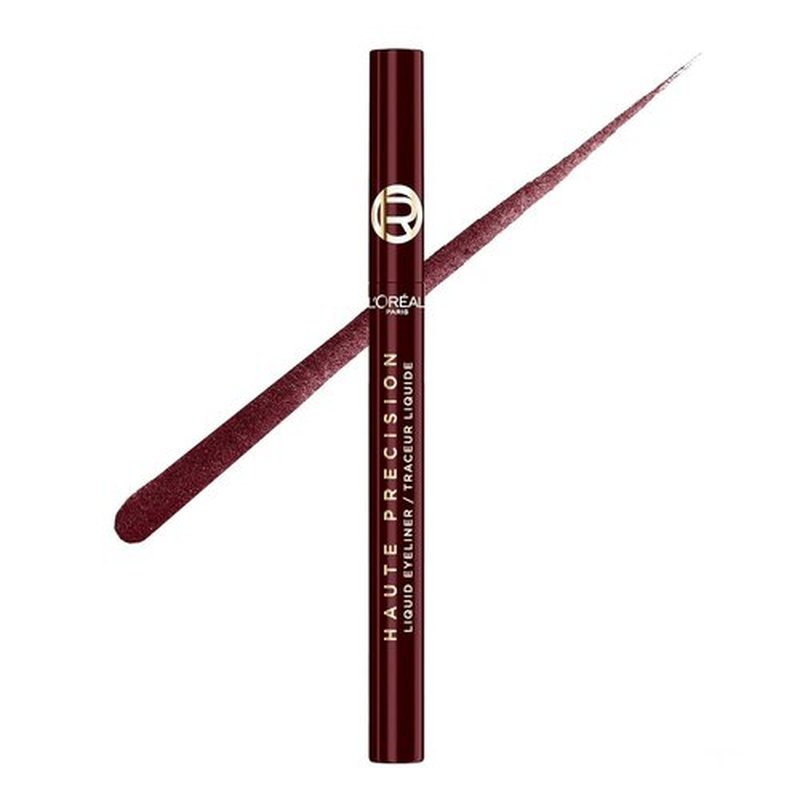 L'Oreal Paris Waterproof Liquid Eyeliner - Haute Precision Micro-Tip for 28HR Smudge-Proof Wear | 050 Burgundy Cashmere