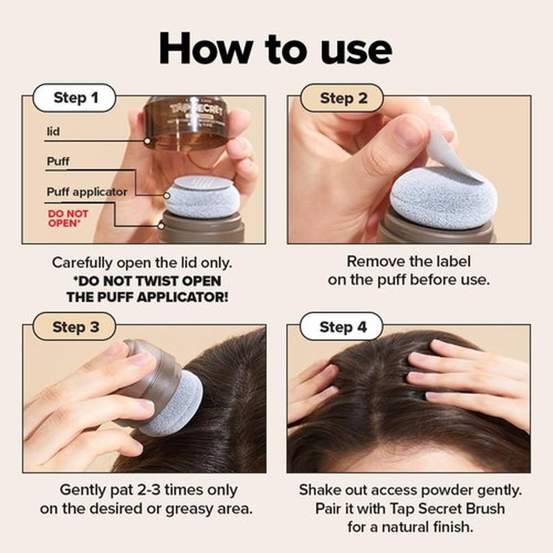 I DEW CARE Biotin Clarifying Dry Shampoo - Strengthening & Volumizing Powder for Dark Brown Hair | 0.24 Oz Travel Size