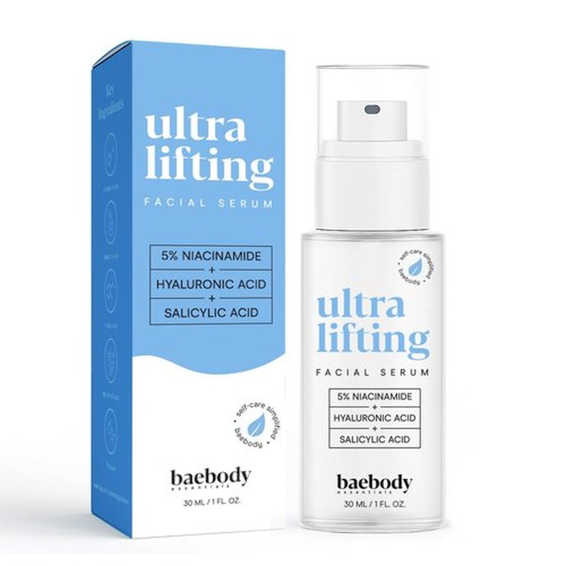 Baebody All-In-One Niacinamide with Peptides Serum for Face, Gentle Niacinamide Serum with Salicylic and Hyaluronic Acid, Made for All Skin Types, 30 mL