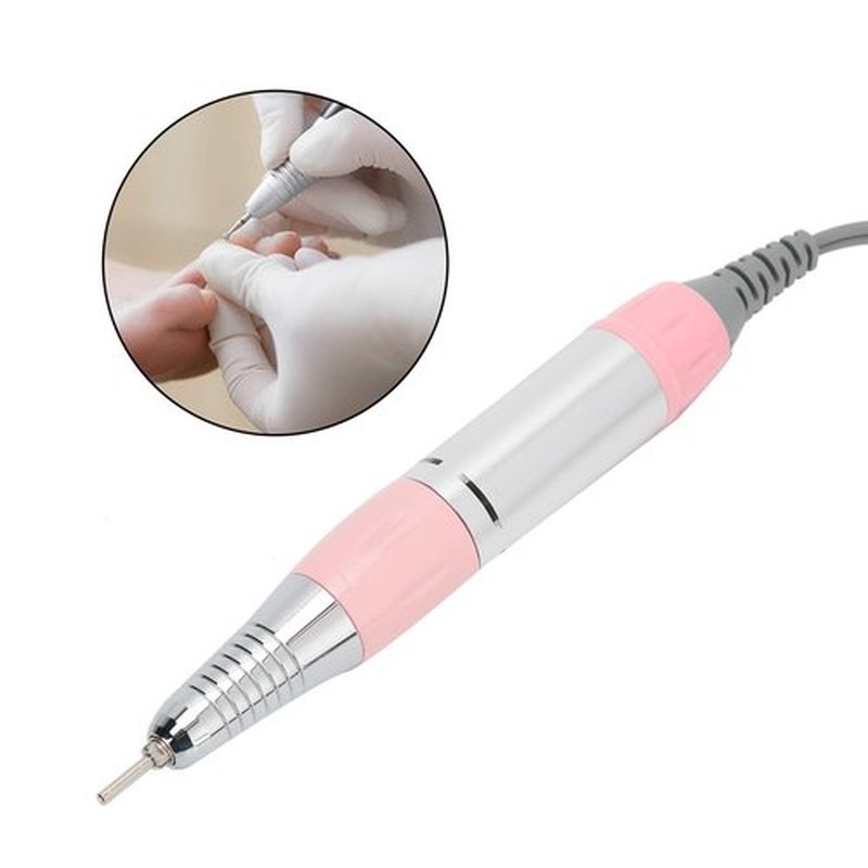 Metal Nail Art Grinding & Polishing Pen - Replacement Handpiece for Nail Drill Machine