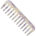 MANETURAL S1 Elegant Wide-Tooth Comb – Lightweight, Travel-Friendly, and Stylish Design for Tangle-Free Hair (White Purple)