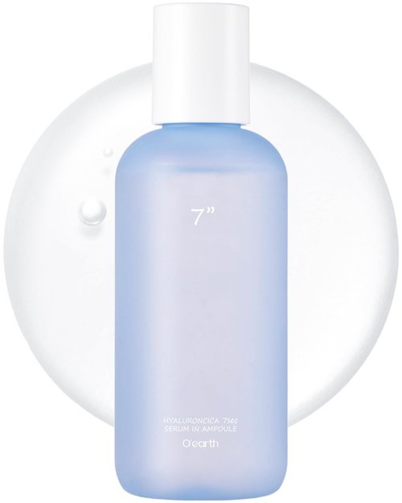 O'EARTH Triple Layer HyaluronCica 7sec Serum In Ampoule - Ultra-Hydrating, Soothing, Non-Sticky Formula for Deep Skin Nourishment and Firmness, 3.6 fl.oz.