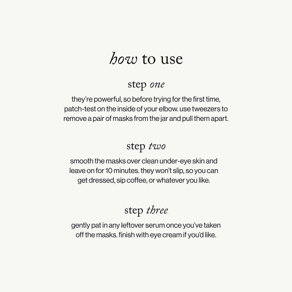 goop beauty Women's GOOPGENES Lift + Depuff Eye Masks