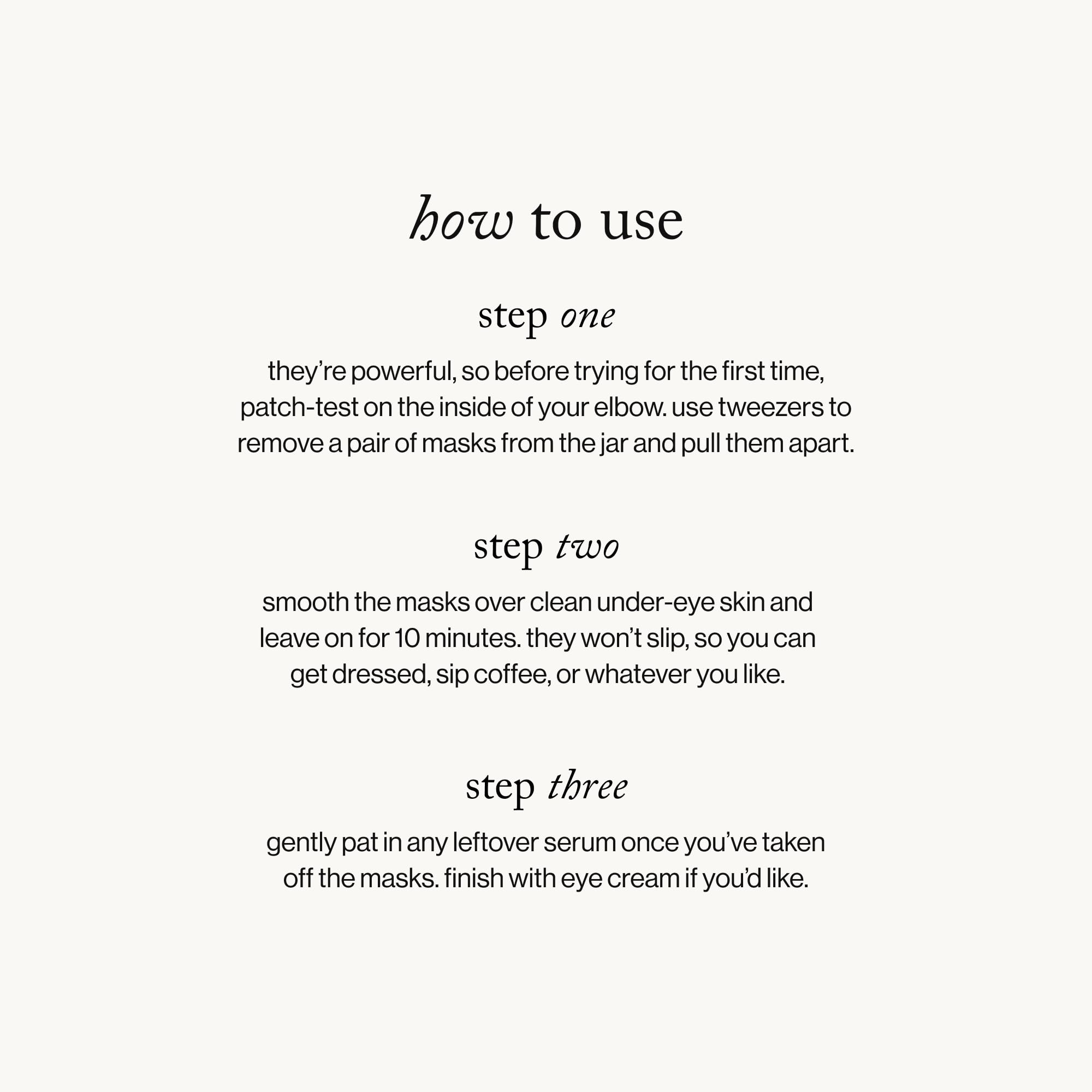 goop beauty Women's GOOPGENES Lift + Depuff Eye Masks
