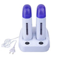Nynelly Portable Double Depilatory Roll on Wax Warmer with Heater Base