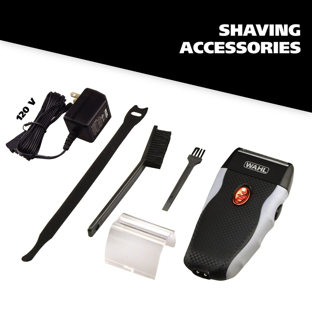 Wahl Bump-Free Rechargeable Foil Shaver with Hypoallergenic Titanium Cutters for Close, Smooth Shaving - Model 7339-300