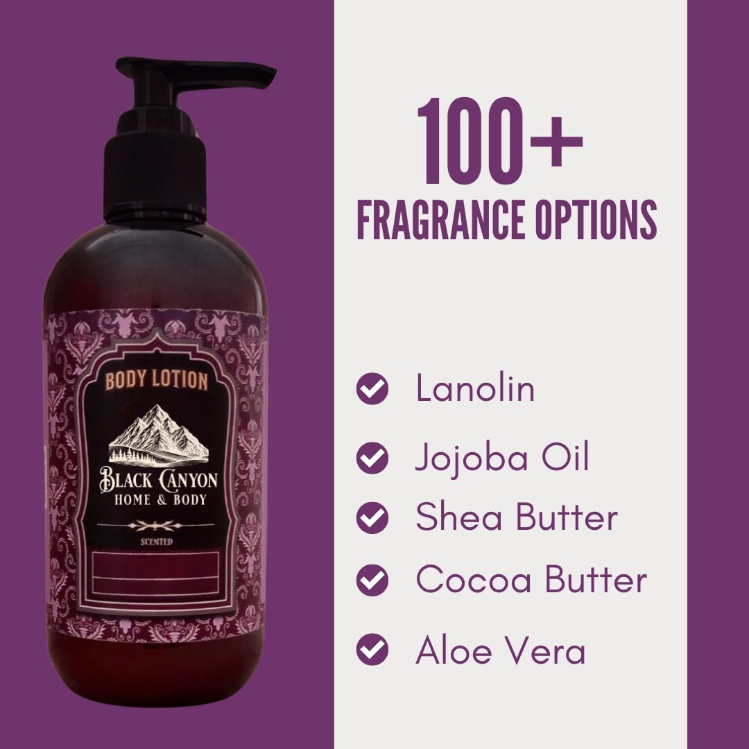 Black Canyon Buttered Popcorn Scented Body Lotion with Lanolin and Jojoba Oil, 12 Oz