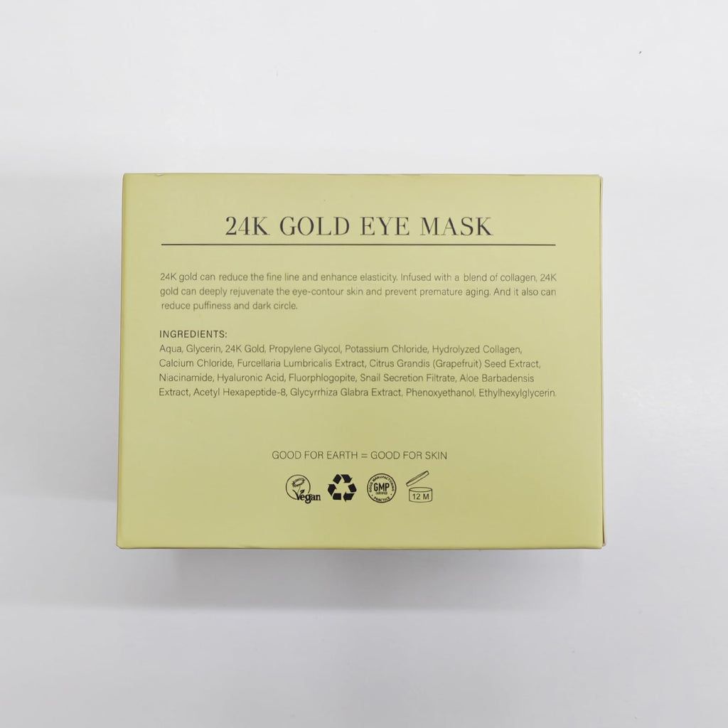 PEAUAMIE Under Eye Patchs 24k Gold Eye Mask and Hyaluronic Acid and Rose for Dark Circles and Puffiness Wrinkle Eye Bags 30 Pairs