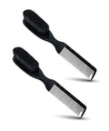 TRU BARBER Pro Fading Brush Set - 2PCS Barber Fade & Cleaning Brushes for Clippers | Beard Styling Tool